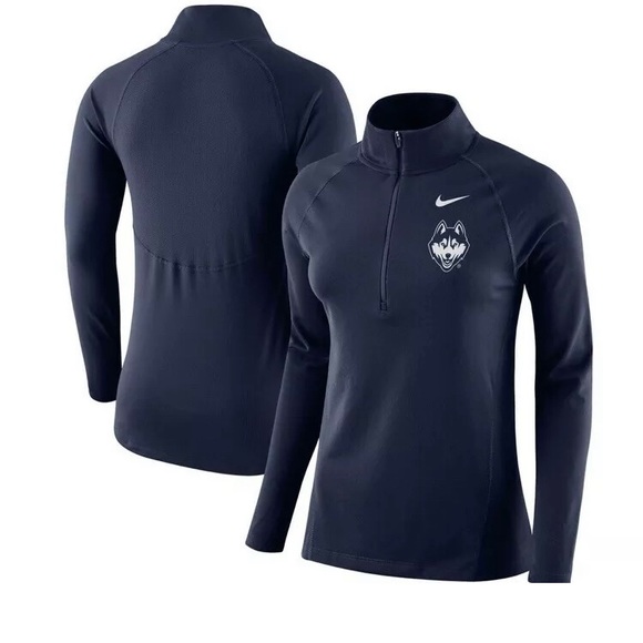Nike UConn Huskies - Navy Dri-Fit Long Sleeve Med. - Picture 1 of 4